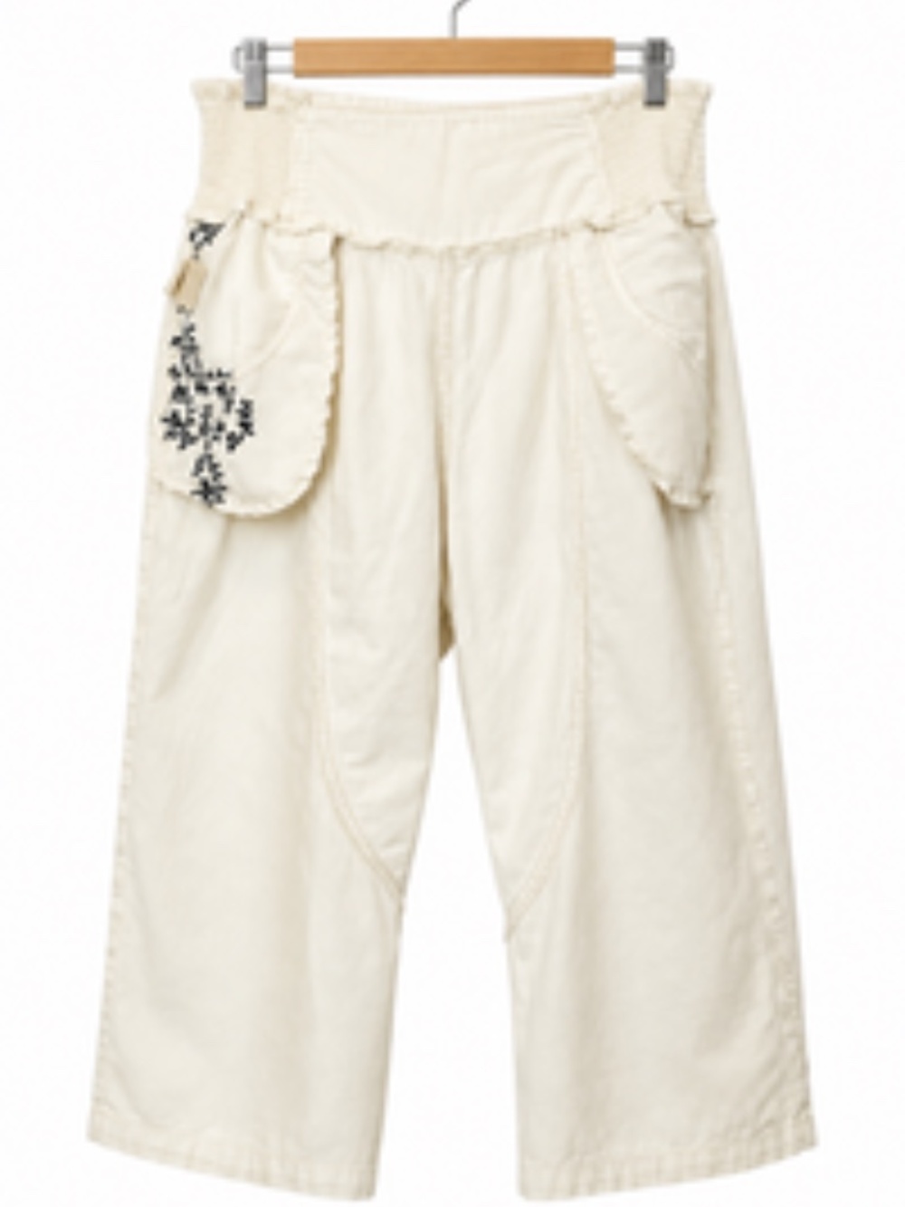 Free People Womens boho Elastic Waist Tan Pants Size Medium - Picture 4 of 7